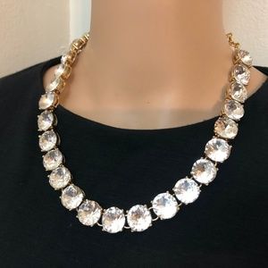 Classic Bling Stone Necklace - Gold-tone